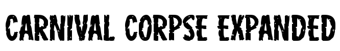 Carnival Corpse Expanded Font Image