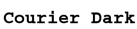 Courier Dark Font Image