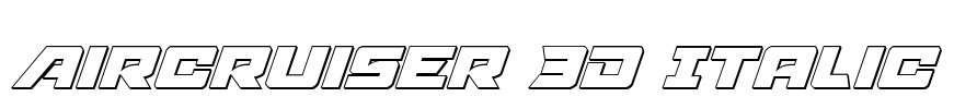 Aircruiser 3D Italic