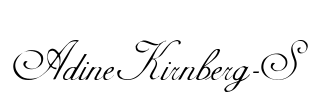 AdineKirnberg-S Font Image