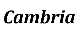 Cambria Font Image