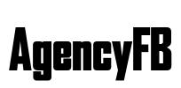 AgencyFB Font Image