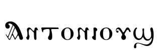 Antonious Font Image