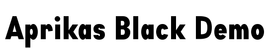 Aprikas Black Demo Font Image