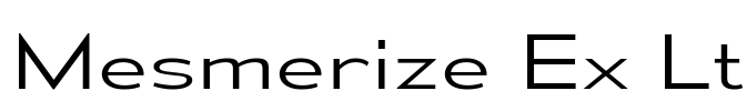 Mesmerize Ex Lt Font Image