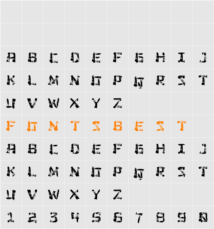 Shirazu Demo Character Map