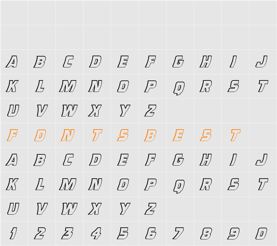 CCDoubleBack Character Map