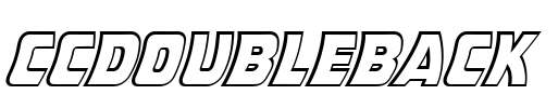 CCDoubleBack Font Image