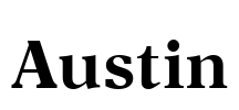 Austin Font Image