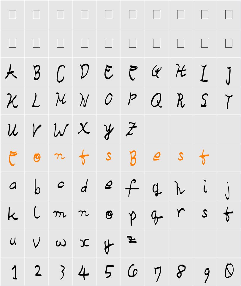 obobabbi Character Map