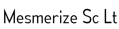 Mesmerize Sc Lt Font Image