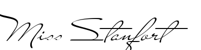 Miss Stanfort Font Image