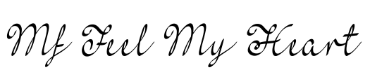 Mf Feel My Heart Font Image