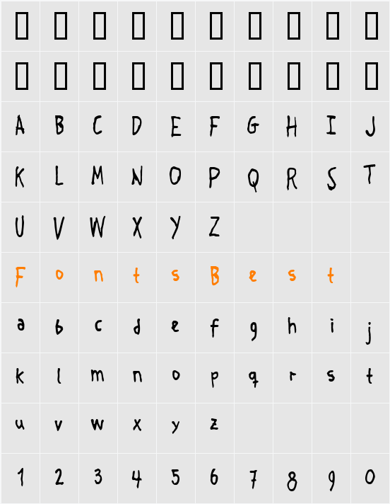 Crosspatchers delight normal Character Map