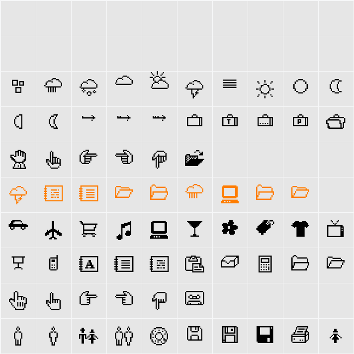 CD-Icons Character Map