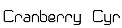 Cranberry Cyr Font Image