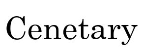 Cenetary Font Image