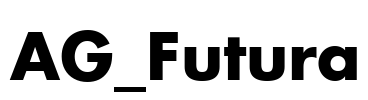 AG_Futura Font Image