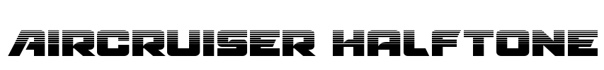 Aircruiser Halftone Font Image