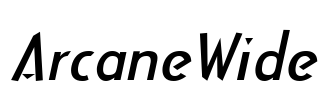 ArcaneWide Font Image