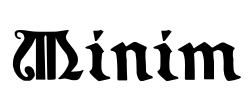 Minim Font Image