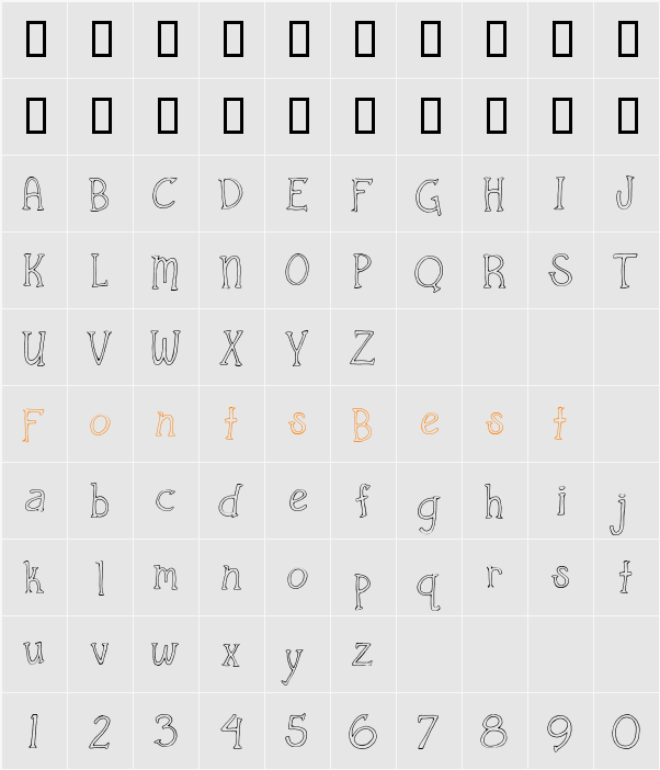 CK Sneaky Snake Plain Character Map