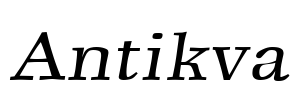 Antikva Font Image