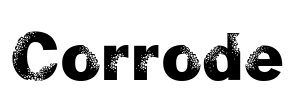 Corrode Font Image