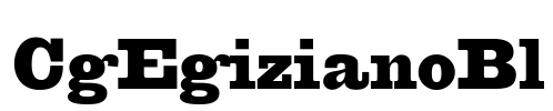 CgEgizianoBl Font Image