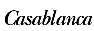 Casablanca Font Image