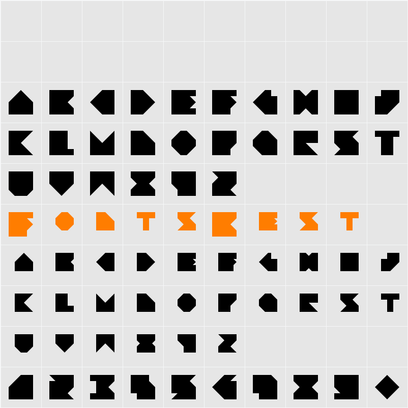 Angleblock Character Map