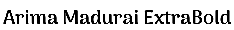 Arima Madurai ExtraBold