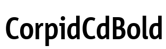 CorpidCdBold Font Image