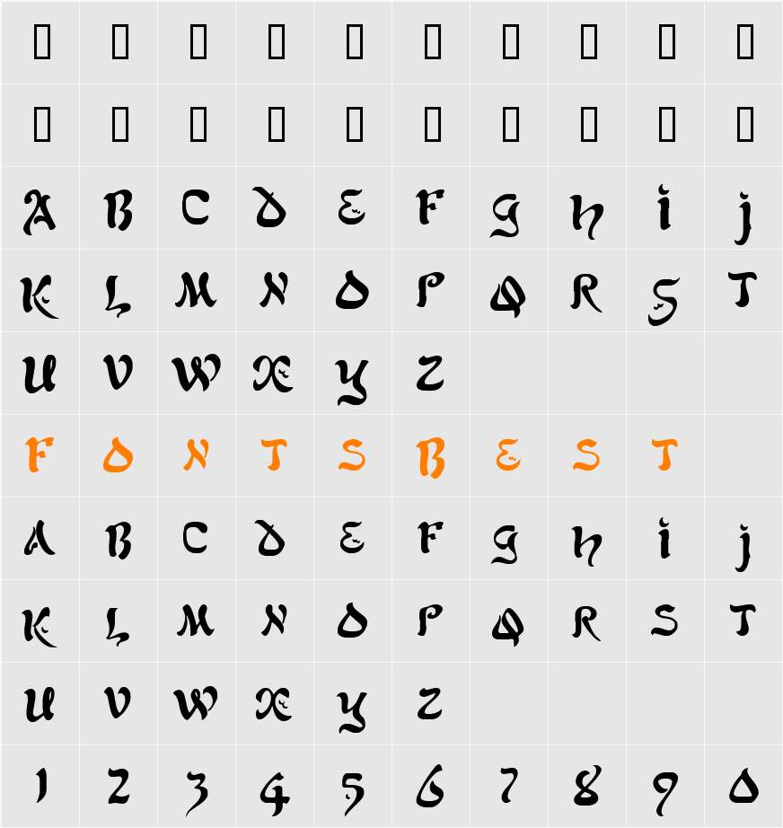 AlfredDrake Character Map