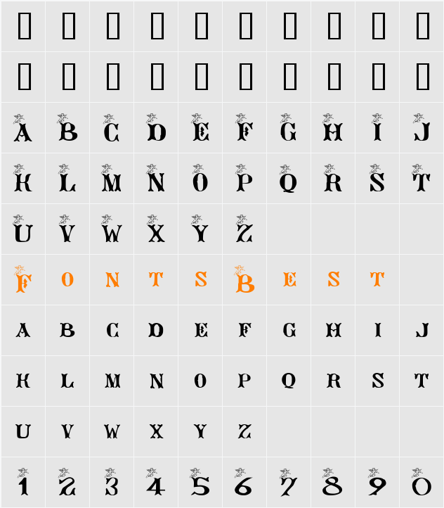 AngeGardien Character Map