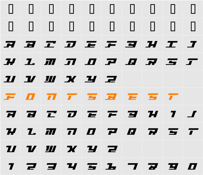 Intrepid Character Map