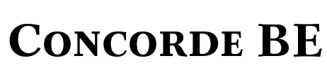 Concorde BE Font Image