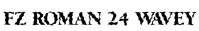 FZ ROMAN 24 WAVEY Font Image