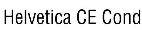 Helvetica CE Cond Font Image