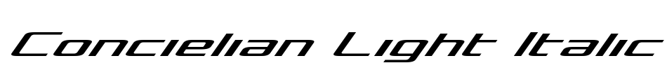 Concielian Light Italic