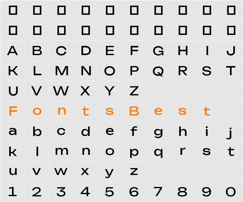 Bounded Character Map