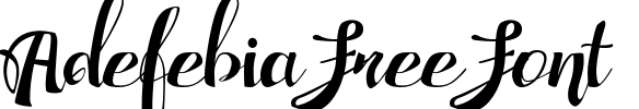 Adefebia Free Font Font Image