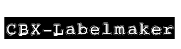 CBX-Labelmaker Font Image