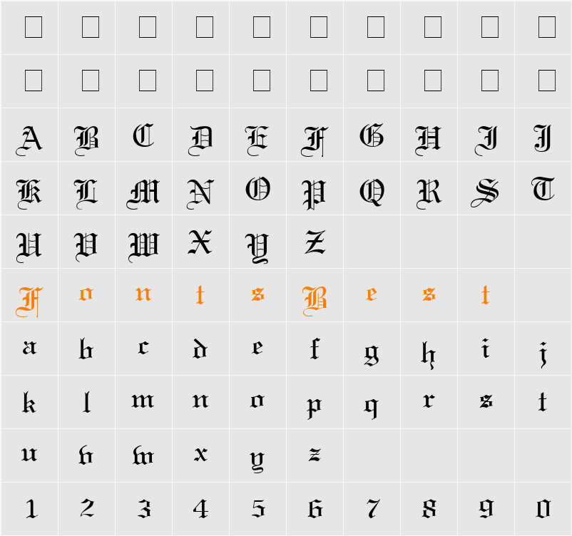 Certificate Character Map