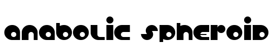 Anabolic Spheroid Font Image