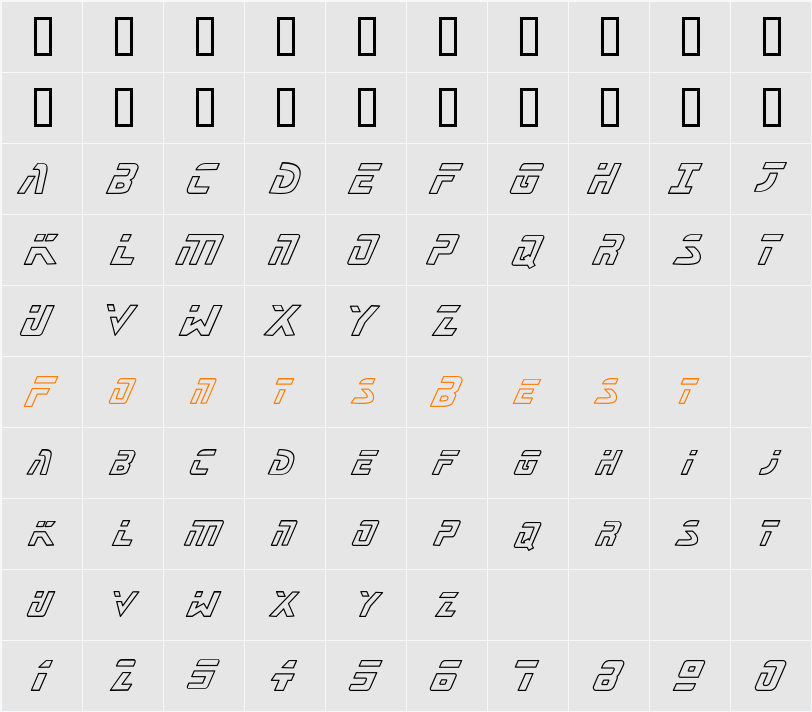 CK Galaxy Character Map