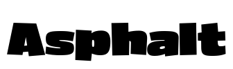 Asphalt Font Image