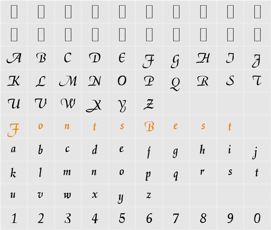 Cal Deloise Character Map