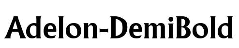 Adelon-DemiBold Font Image