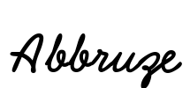 Abbruze Font Image